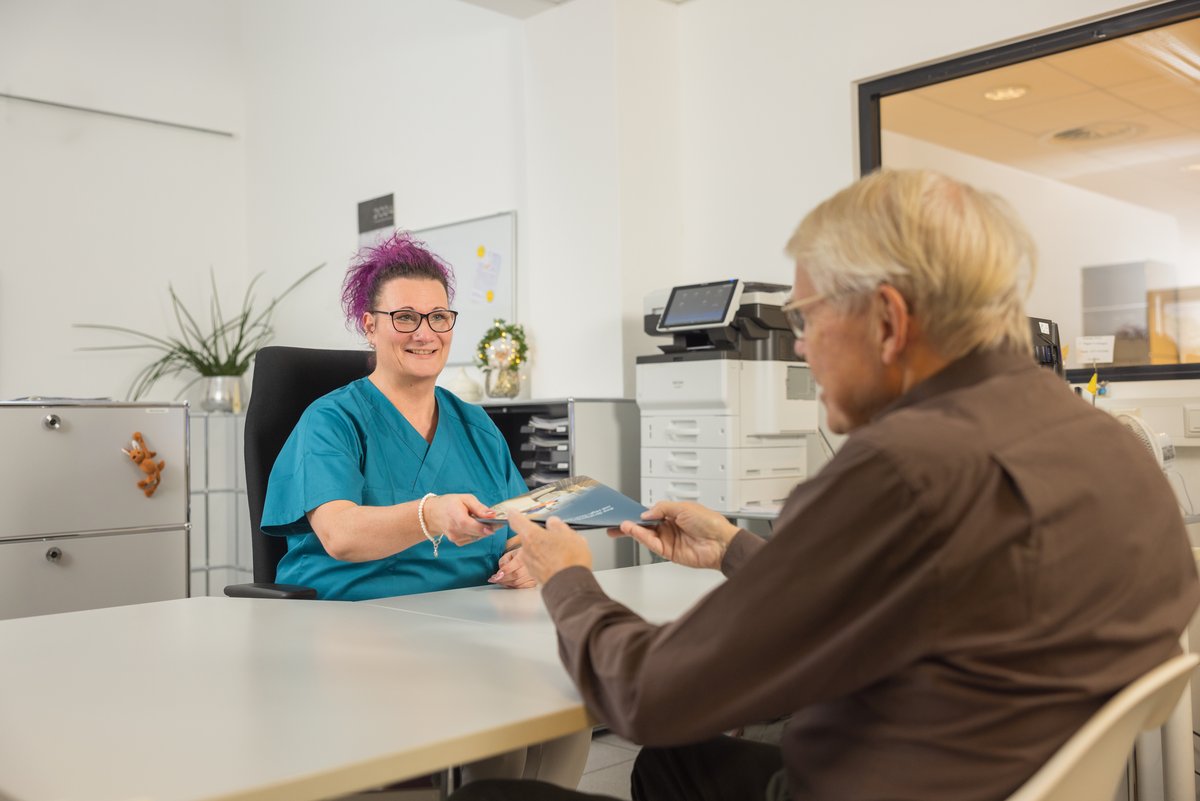 Patient im Gespräch